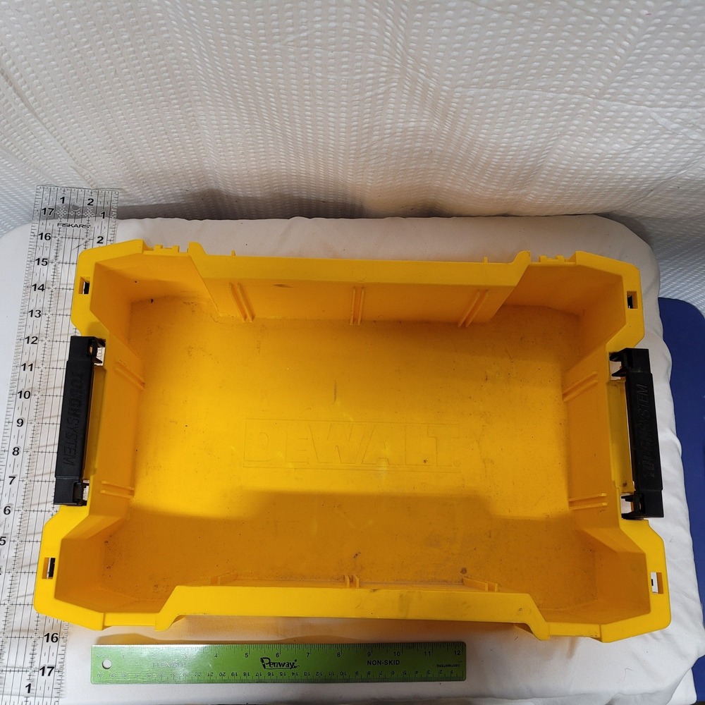 DeWALT ToughSystem 2.0 Deep Tool Tray DWST08120 Yellow Stackable Organizer
